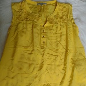 Yellow work blouse